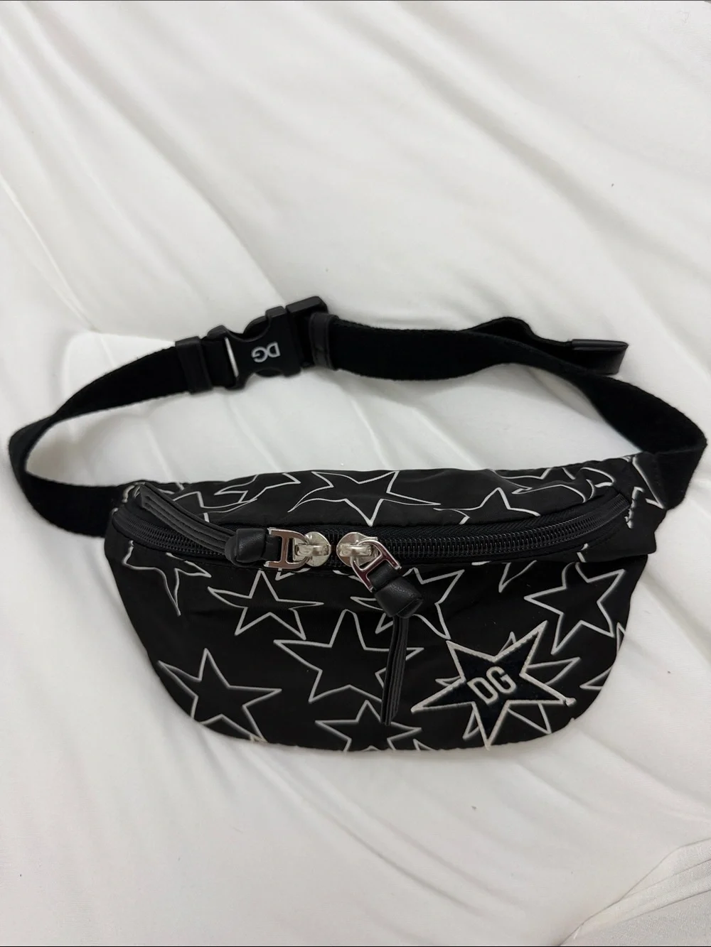 Dolce & Gabbana Black Star Print Belt Bag kids